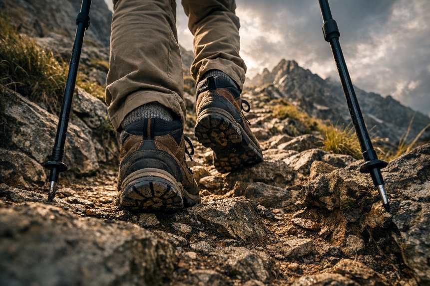 hiking trekking protect joints knees ankles on trails